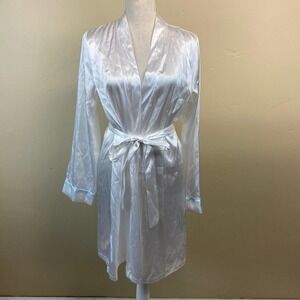 Apt. 9 Intimates Embroidered Bridal Write Wrapper Robe Size M